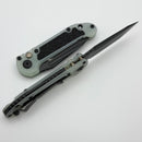 Microtech Knives LUDT Gen III Black Tanto w/ Jade Green G-10 Handle 1136-1GT-JGS-X4