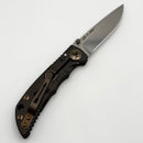 Spartan Blades Harsey Folder 3.25 Black/Gold Plague Doctor w/ Magnacut