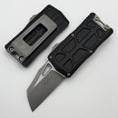 Microtech Exocet II w/ Black Aluminum Handle & Apocalyptic Wharncliffe M390MK 1156-10AP
