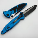 Microtech Socom Elite Tanto Edge Full Serrated Manual Blue Standard 161-3BL