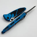 Microtech Socom Elite Tanto Edge Partial Serrated Manual Blue Standard 161-2BL