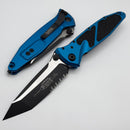 Microtech Socom Elite Tanto Edge Partial Serrated Manual Blue Standard 161-2BL