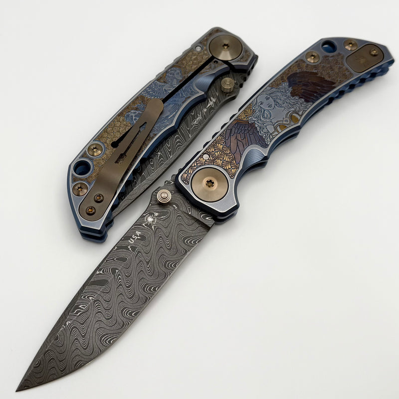 Spartan Blades Harsey Folder Angel Edition & Damascus