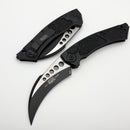 Microtech Hawk w/ Black Aluminum Handle & Tactical Standard M390MK 166-1T