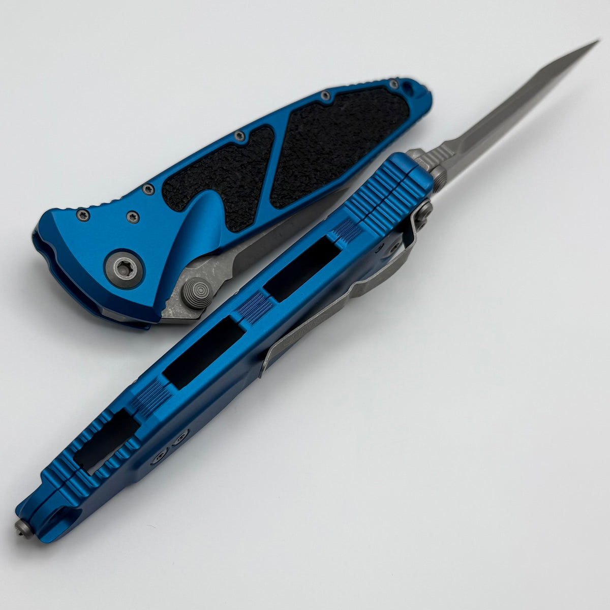 Microtech Socom Elite S/E Manual Blue Apocalyptic Standard 160-10APBL