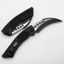 Microtech Hawk w/ Black Aluminum Handle & Tactical Standard M390MK 166-1T