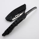 Microtech Hawk w/ Black Aluminum Handle & Tactical Standard M390MK 166-1T