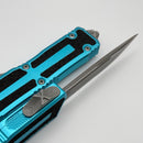 Microtech Scarab 2 Gen 3 S/E Apocalyptic Partial Serrated w/ Turquoise Handle 1278-11APTQ