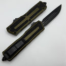 Microtech Scarab 2 Gen 3 Black D/E-S w/ OD Green Handle 1180-1OD