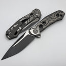 Custom Knife Factory T25 Milled Titanium Handles w/ M398