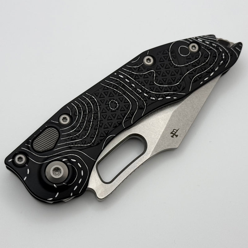 Microtech Borka Stitch F/S Stonewash Standard Topographic Handle 169-1