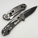 Custom Knife Factory T25 Milled Titanium Handles w/ M398