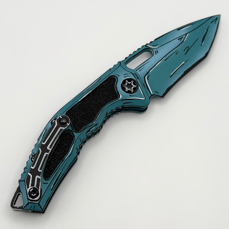 Heretic Knives Medusa Turquoise Cel Shade w/ Recurve MagnaCut (H012-CS-TQ Consigned)