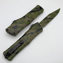 Microtech Knives Combat Troodon Gen III D/E OD Green/Tan Black Splatter Signature Series 1146-1ODTABKSPLS