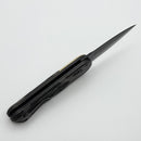 Benchmade Lowden w/ Titanium/Carbon Fiber Handles & DLC Damasteel Gold Class 491BK-261