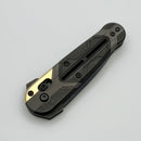 Benchmade Lowden w/ Titanium/Carbon Fiber Handles & DLC Damasteel Gold Class 491BK-261