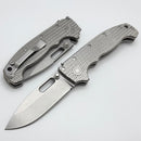 Demko Knives MG AD20 Exclusive Drop Point MagnaCut & Textured Titanium ONE PER HOUSEHOLD