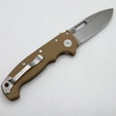 Demko Knives MG AD20 Exclusive Drop Point MagnaCut & Brown G-10 Handles
