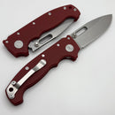 Demko Knives MG AD20 Exclusive Drop Point MagnaCut & Red G-10 Handles