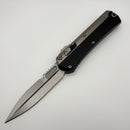 Pre-Owned Microtech Glykon Stonewash Standard Bayonet w/ Bead Blast Overlay 184-10