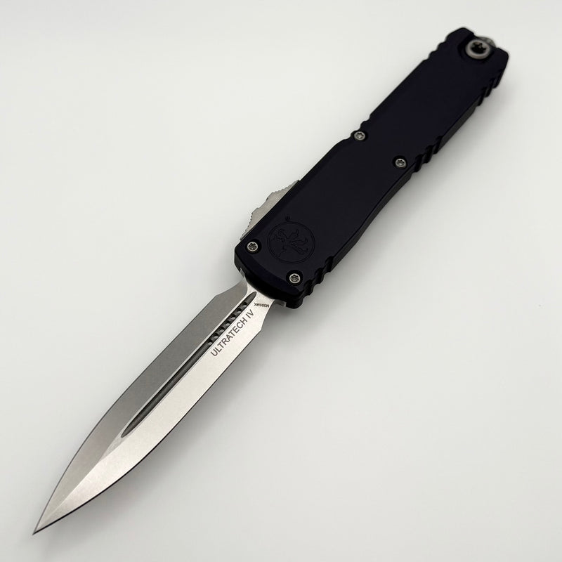 Microtech Ultratech Gen IV D/E Stonewash Standard w/ Graphite Handle 11224-10GP