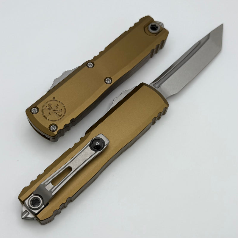Microtech UTX-85 Gen IV w/ Tan Handle & Stonewash T/E M390MK 12334-10TA