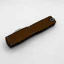 Microtech Ultratech Gen IV D/E Apocalyptic Standard w/ Brown Handle 11224-10APBN