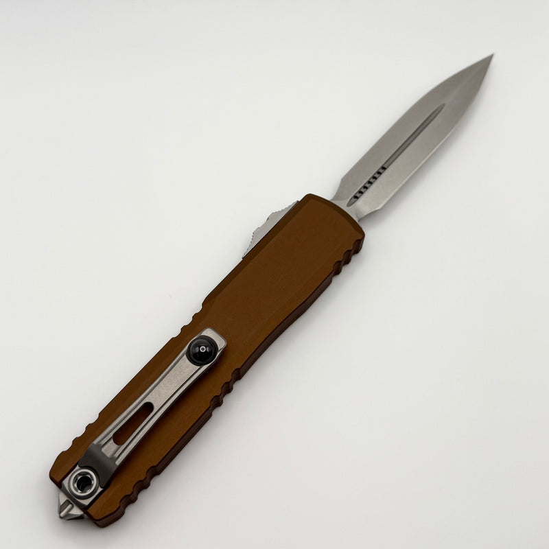 Microtech Ultratech Gen IV D/E Apocalyptic Standard w/ Brown Handle 11224-10APBN