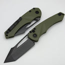 Heretic Knives Mini Pariah M/A Button Lock OD Green Polymer Handles w/ Black T/E MagnaCut H053-6A-GRN