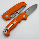 Demko Knives MG AD20 Exclusive Drop Point MagnaCut & Orange G-10 Handles