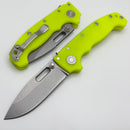 Demko Knives MG AD20 Exclusive Drop Point MagnaCut & Day Glow G-10 Handles