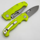 Demko Knives MG AD20 Exclusive Drop Point MagnaCut & Day Glow G-10 Handles