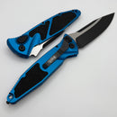 Microtech Socom Elite Auto Black S/E w/ Blue Handles 160A-1BL