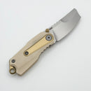 Thermal Tactical Ambient 2026D White G-10 Handles w/ Titanium Accents & Pearlescent Stonewash M390