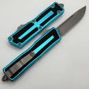 Microtech Scarab 2 Gen 3 Turquoise Handles w/ S/E Spine Fluted Apocalyptic M390MK 1278-10APTQ