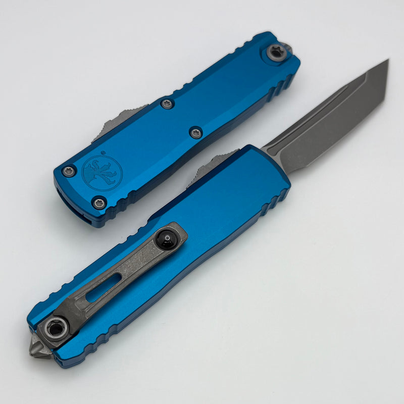 Microtech UTX-85 Gen IV w/ Blue Handle & Apocalyptic T/E M390MK 12334-10APBL