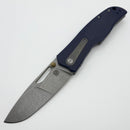 Thermal Tactical Ambient 2026E Navy Blue G-10 Handles w/ Titanium Accents & Stonewash M390