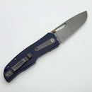 Thermal Tactical Ambient 2026E Navy Blue G-10 Handles w/ Titanium Accents & Stonewash M390