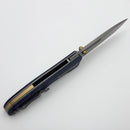 Thermal Tactical Ambient 2026E Navy Blue G-10 Handles w/ Titanium Accents & Stonewash M390