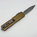 Microtech UTX-85 Gen IV w/ Tan Handle & Full Serrated Apocalyptic D/E M390MK 12324-12APTA