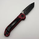 Factory Blem Microtech Knives LUDT Gen III Black Tanto w/ Merlot Handle 1136-1MR