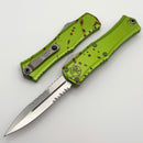 Microtech Knives Mini Hera Zombie Tech Stonewash Part Serrated Bayonet M390MK 1701M-11Z