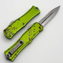 Microtech Knives Mini Hera Zombie Tech Stonewash Part Serrated Bayonet M390MK 1701M-11Z
