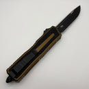 Factory Blem Microtech Scarab 2 Gen 3 Spine Fluted S/E Tactical Standard w/ Tan Handle 1278-1TA