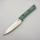 Pre-Owned Microtech Paring Knife Caribbean Blue G-10 Handle w/ Stonewash M390MK 3500-10CA