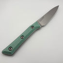 Pre-Owned Microtech Paring Knife Caribbean Blue G-10 Handle w/ Stonewash M390MK 3500-10CA