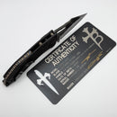 Marfione Custom Knives & Borka Blades Stitch Auto w/ Rocked DLC M390 (Consignment)