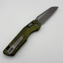 Pre-Owned Microtech MSI RAM LOK Mini OD Green Frag Aluminum Handles w/ Apocalyptic M390MK 210M-10APFROD