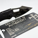 Marfione Custom Knives & Borka Blades Stitch Auto w/ Rocked DLC M390 (Consignment)