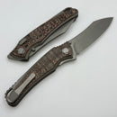 Hawk Designs Talon w/ Uni Copper Fat Carbon Overlay Handles ZirBlast/Tumbled & M390
